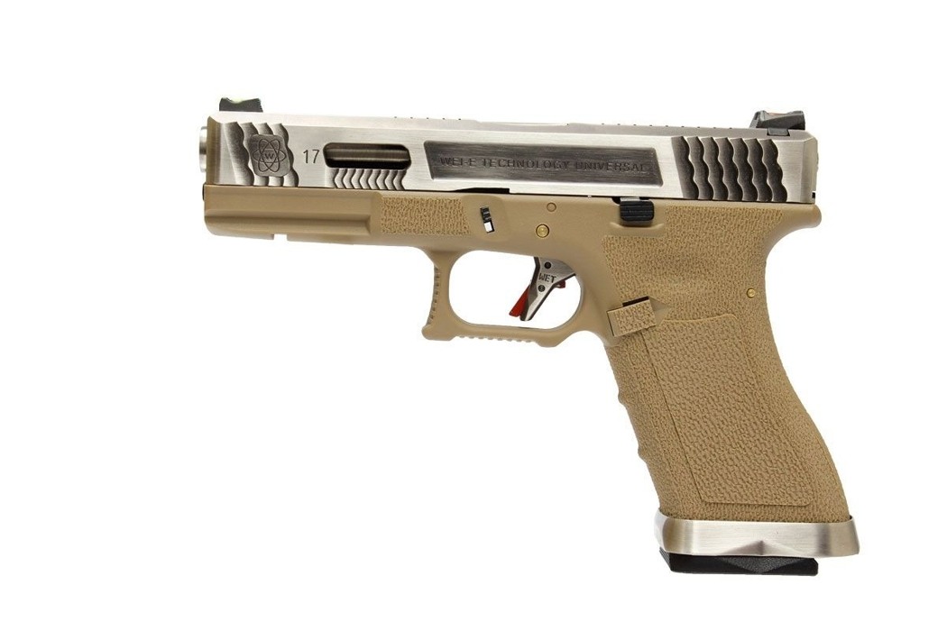 Пистолет G-Force 17 SV Silver Barrel Metal Version GBB [WE] фото 1