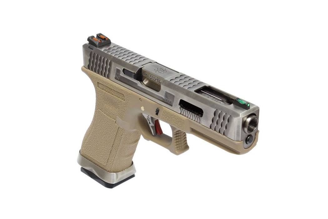 Пистолет G-Force 17 SV Silver Barrel Metal Version GBB [WE] фото 4