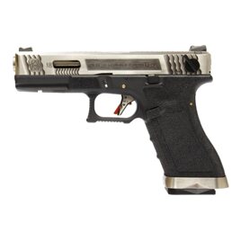 Пістолет Glock 18 Force T7 Metal Green Gas WE