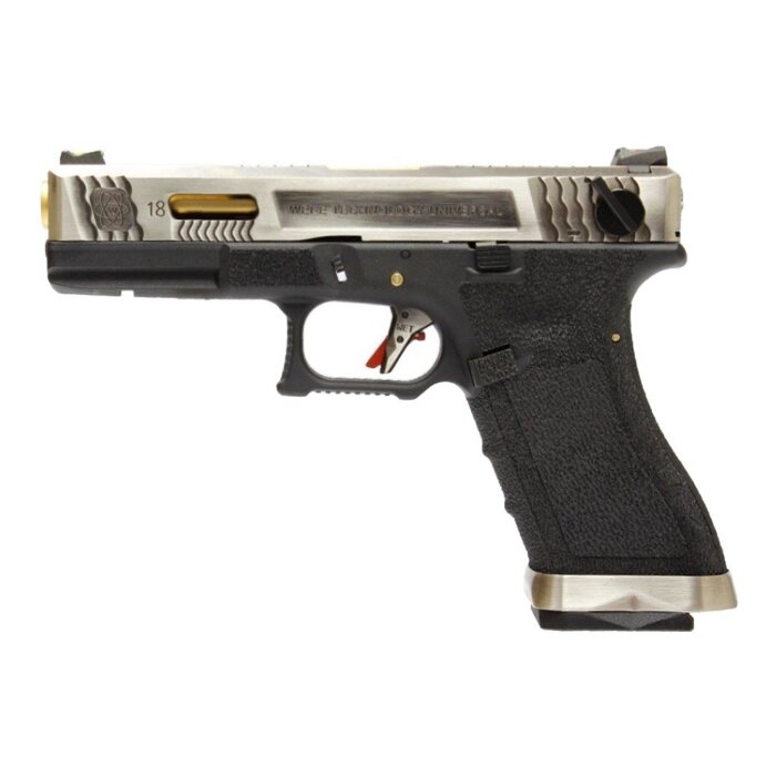 Пістолет Glock 18 Force T3 Metal Green Gas WE фото 1