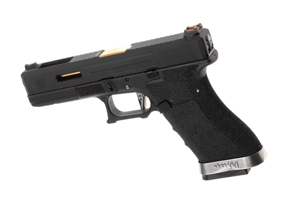 Пистолет Glock 17 Gen4. Force Pistol Gold WE Metal Green Gas фото 2