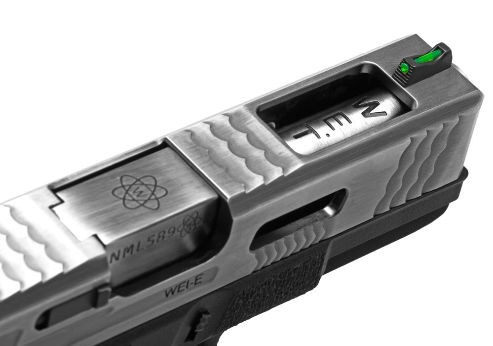 Пистолет Glock 19 Force pistol WE Metal Silver Green Gas фото 13