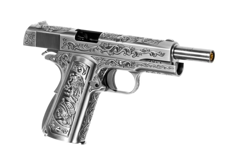Пістолет M1911 метал Silver WE фото 4