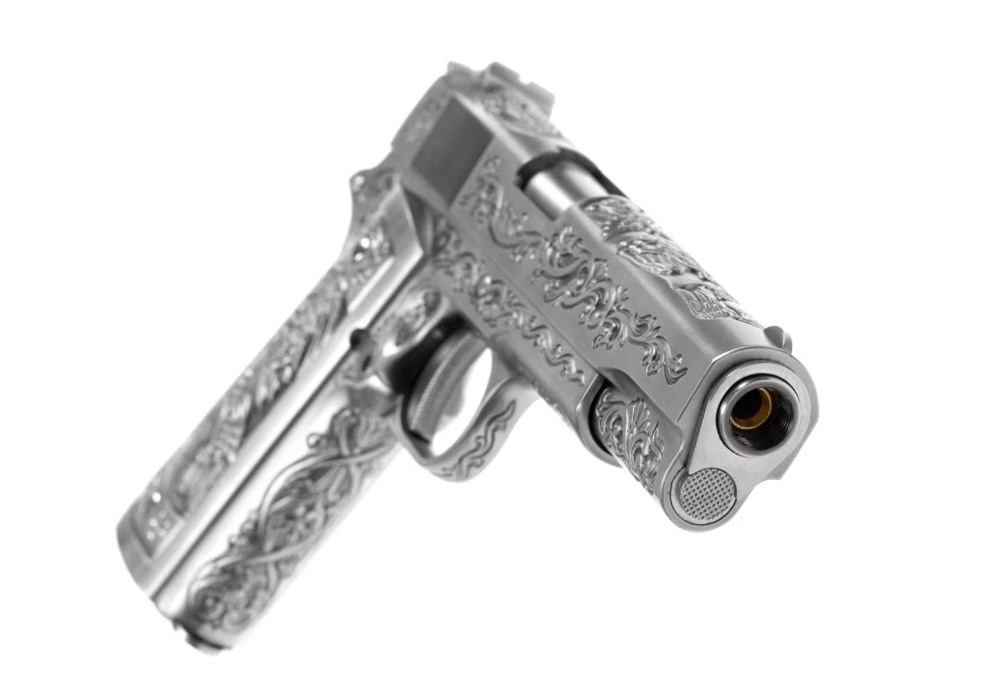 Пістолет M1911 метал Silver WE фото 5