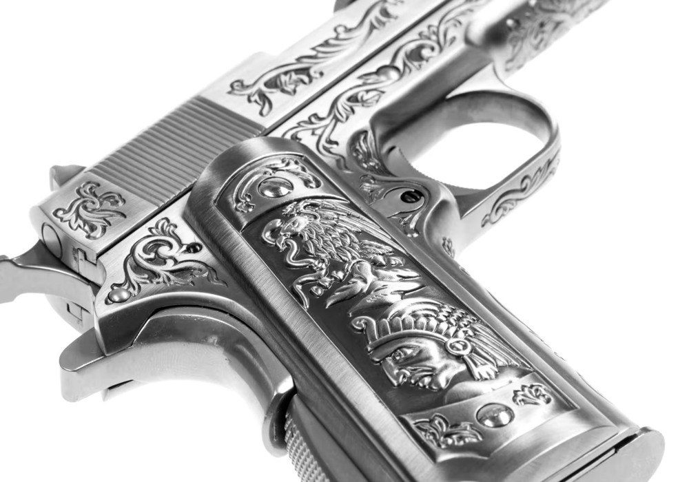 Пістолет M1911 метал Silver WE фото 7