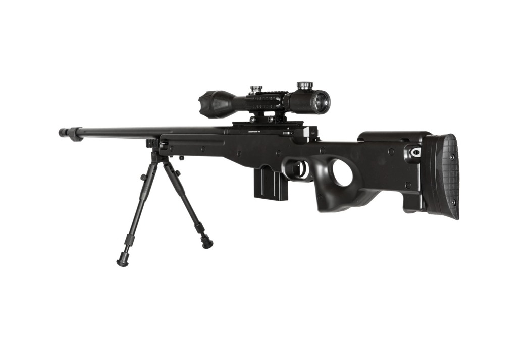 Снайперская винтовка L96 MB4402D с оптикой и сошками [WELL] фото 6