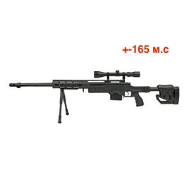 Снайперская винтовка L96 MB4411D UPV (165 м/c) с оптикой и сошками [WELL]