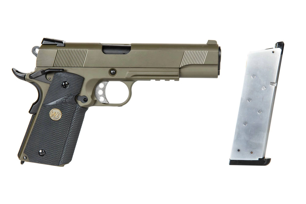 Пистолет SOCOM MEU Full Metal Olive WE фото 7