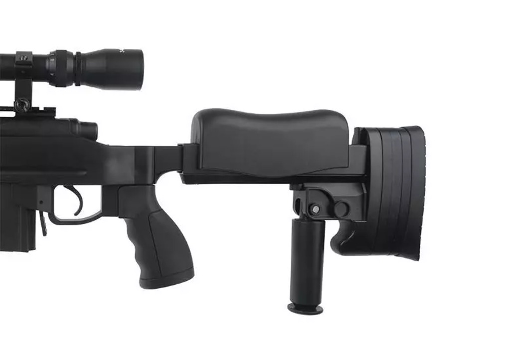 Снайперская винтовка L96 MB4413D с оптикой и сошками WELL фото 9