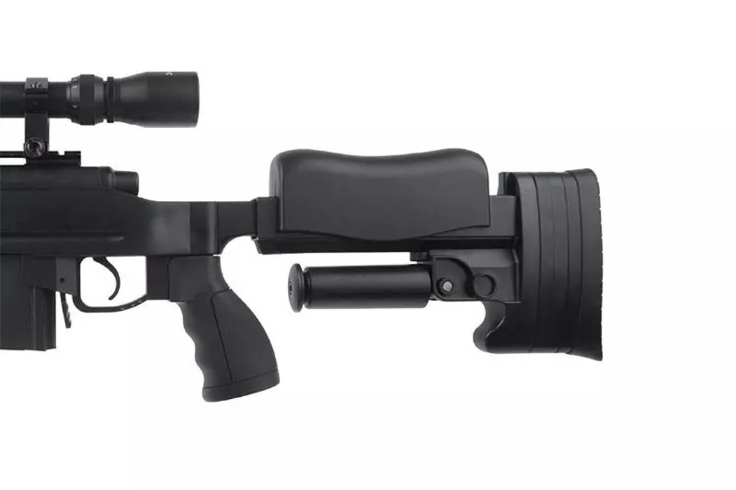 Снайперская винтовка L96 MB4413D с оптикой и сошками WELL фото 10