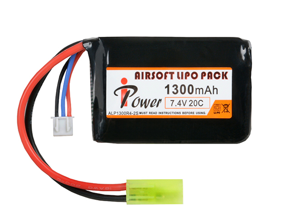 АКБ Li-Po 1300mAh 7,4 V 20C IPower фото 1