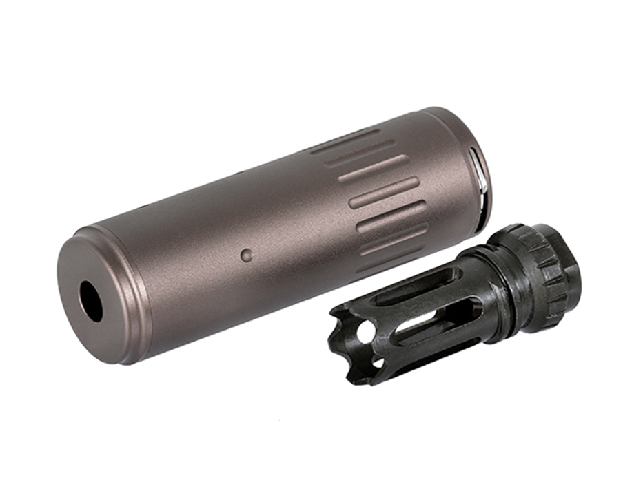 Глушник з ДТК 112x35mm SCR type - coyote brown фото 2