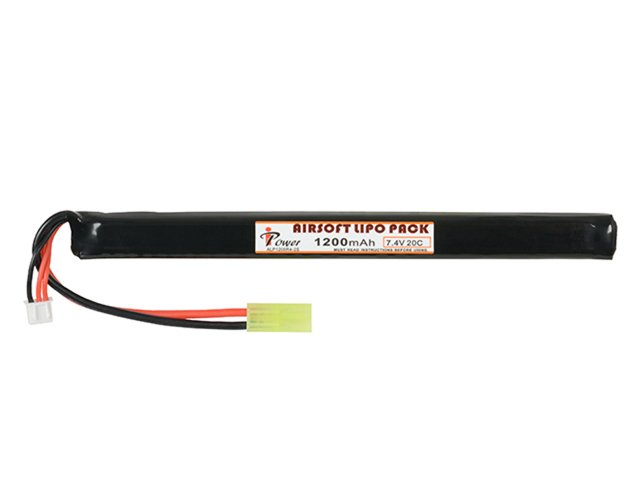 АКБ Li-Po 1200mAh 7,4 V 20C моноблок IPower фото 1