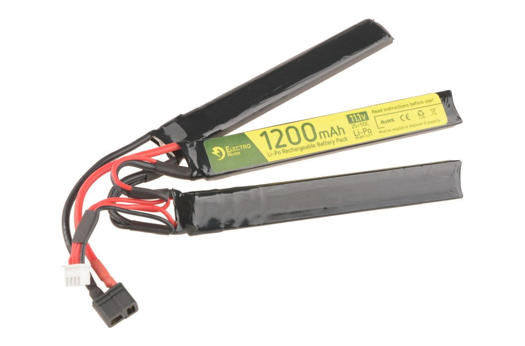 АКБ LiPo 11.1V 1200 mAh 25/50C T-connect Electro River фото 1