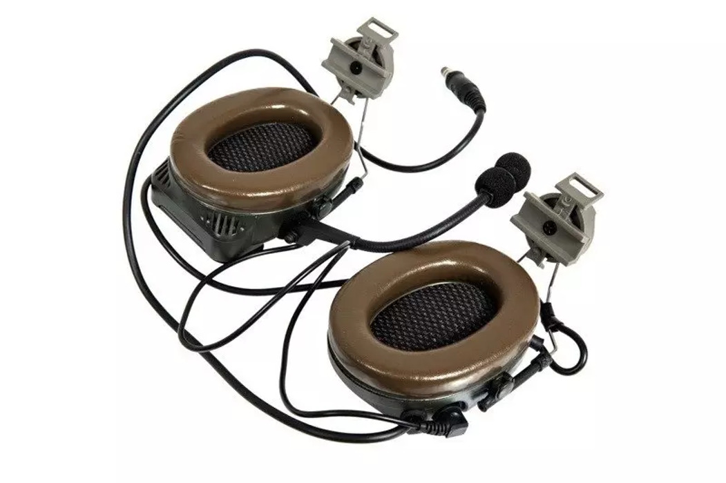 Тактичні навушники Com I FAST Headset – Olive Drab Z-TAC фото 2