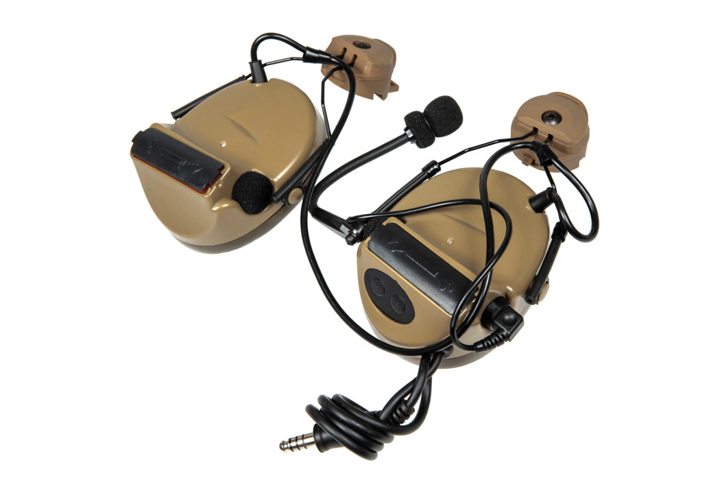 Тактические наушники Z152 CII Headset з адаптером dark earth Z-TAC фото 1