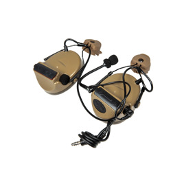 Тактичні навушники Z152 CII Headset з адаптером dark earth Z-TAC