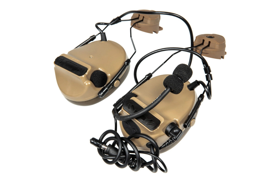 Тактичні навушники Z154 CIII Headset з адаптером dark earth Z-TAC фото 1