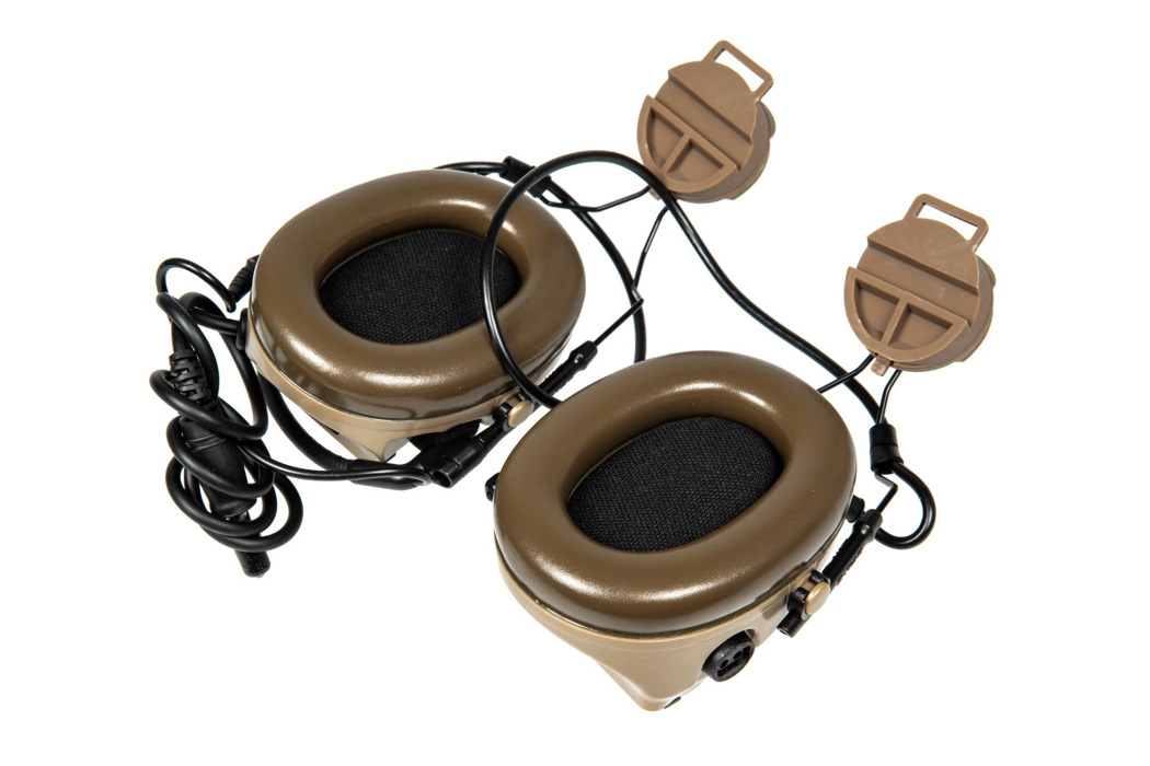 Тактичні навушники Z154 CIII Headset з адаптером dark earth Z-TAC фото 2