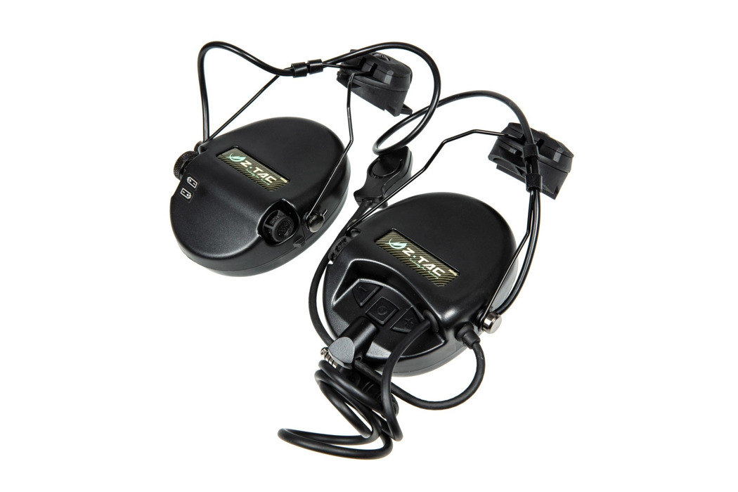 Тактичні навушники Z156 zSordin Headset з адаптером black Z-TAC фото 1