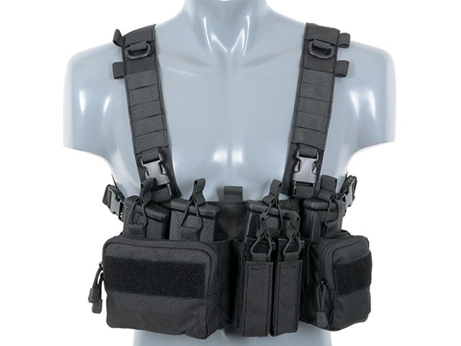 Разгрузочный жилет Buckle Up Chest Rig V4 Black [8FIELDS] фото 1