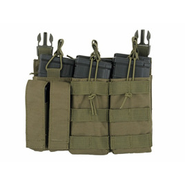 Тройная панель для магазинов AK/M4 (5 плюс 2) velcro - оливковый 8FIELDS