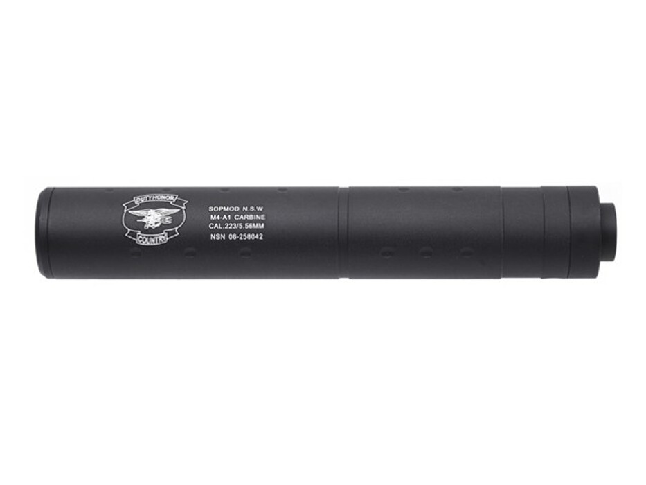 Глушитель ACM 196X32mm black SOPMOD logo фото 1