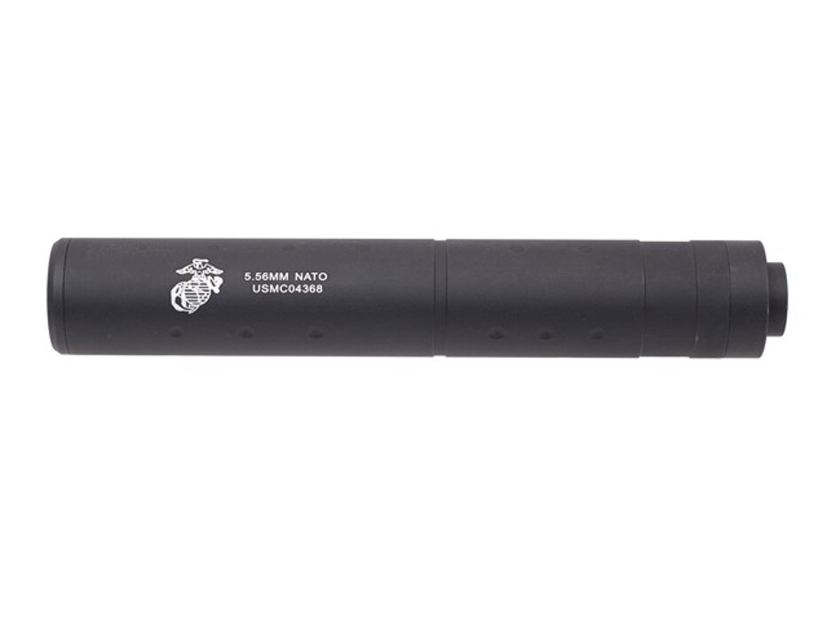 Глушитель ACM 196X32mm black USMC logo фото 1