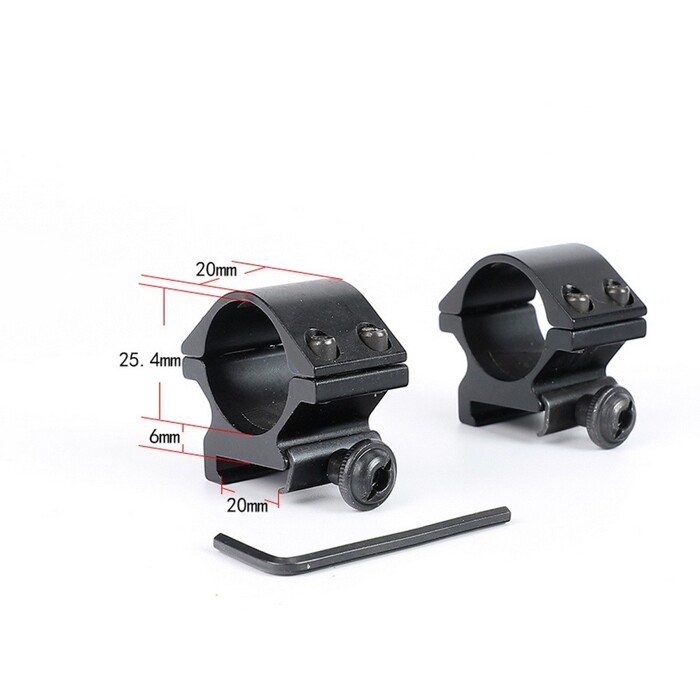 Кільця для оптики ø-25 мм, на Weaver / Picatinny фото 2