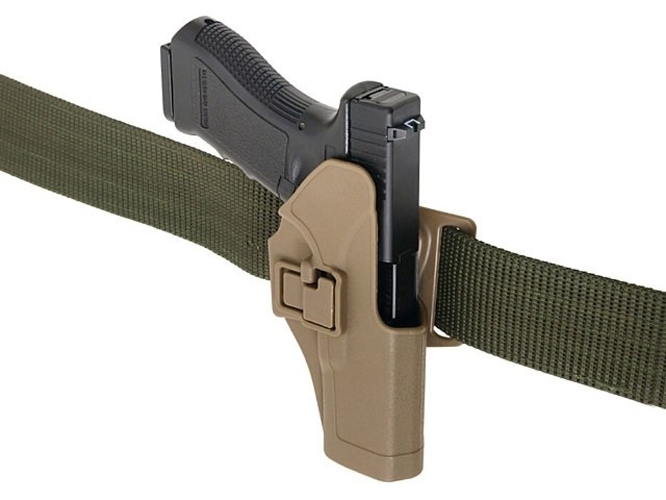 Кобура багатофункціональна для Glock 17 / 18C / 19 - чорна фото 3