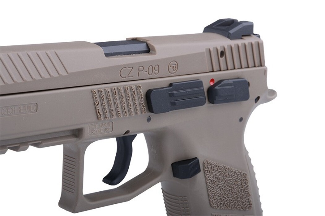 Пістолет CZ P-09 Flat Dark Earth GBB Green Gas [ASG] фото 7