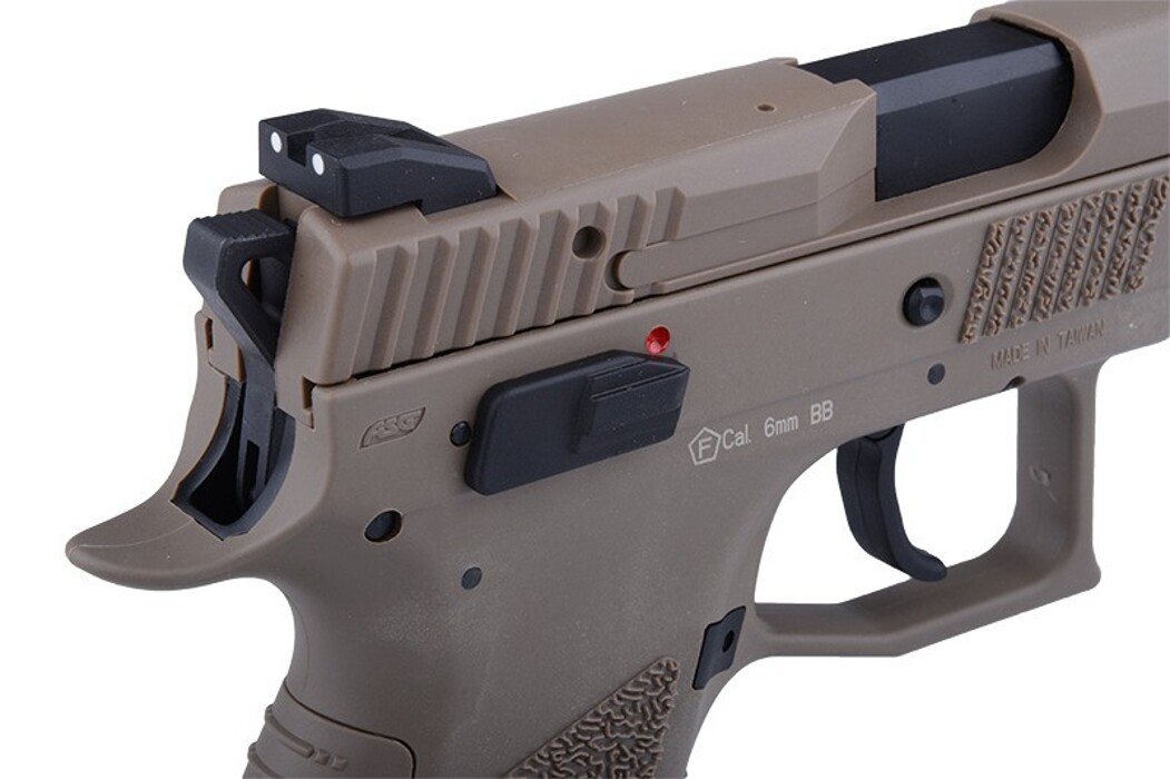 Пістолет CZ P-09 Flat Dark Earth GBB Green Gas [ASG] фото 11
