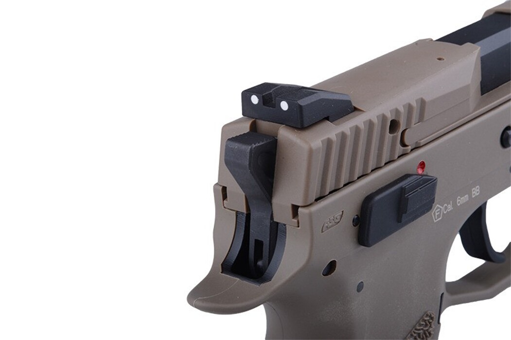 Пістолет CZ P-09 Flat Dark Earth GBB Green Gas [ASG] фото 9