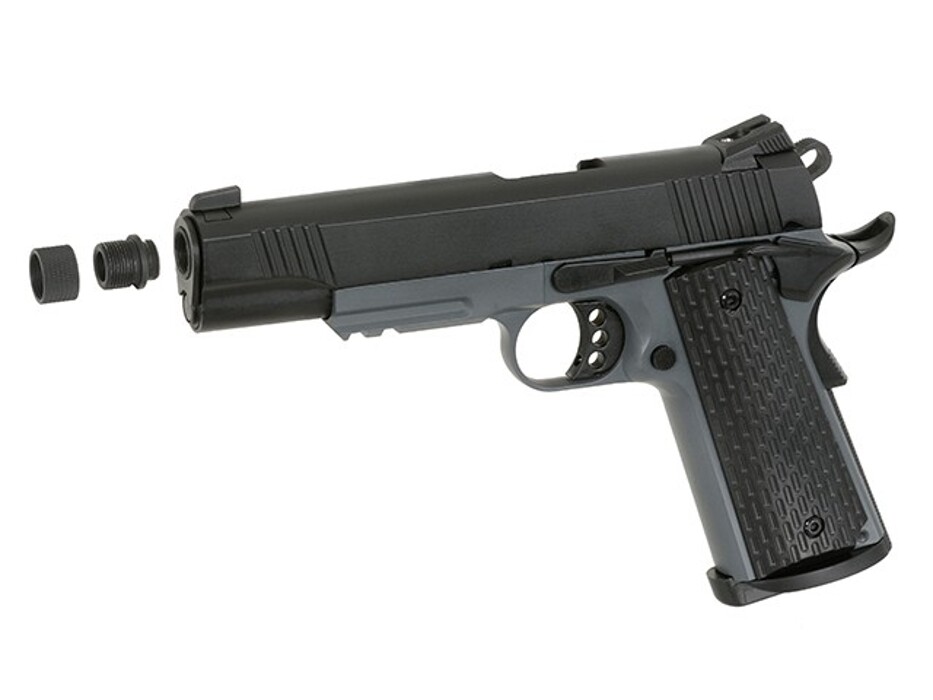 Пистолет Colt R28 (TG-2) - Grey/Black [Army Armament] фото 4