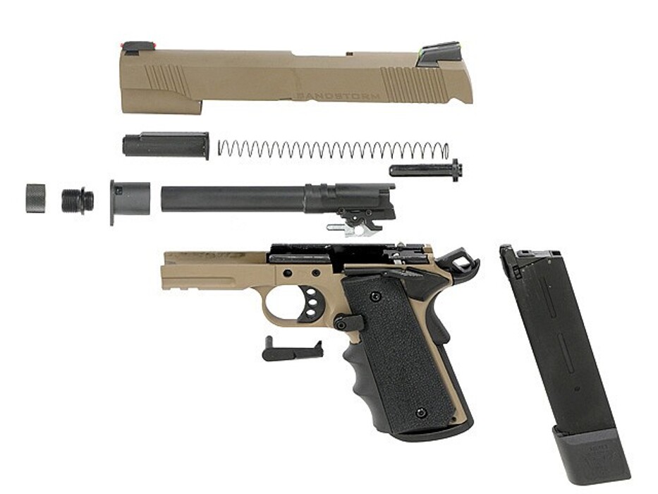 Пистолет Colt R32 SANDSTORM Metal GG [ARMY ARMAMENT] фото 14