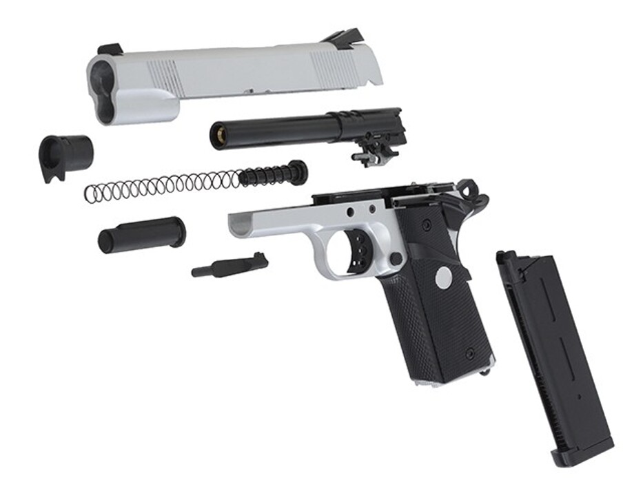 Пистолет Colt R27-S Metal Green Gas [Army Armament] фото 10
