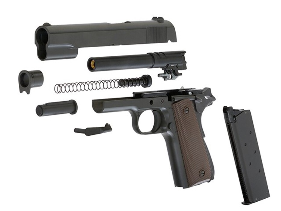 Пістолет Colt R31-C Metal Green Gas ARMY ARMAMENT фото 10