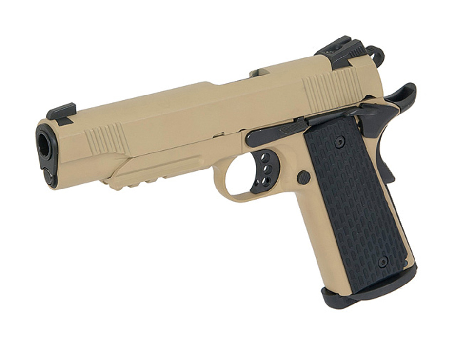 Пистолет Kimber Desert Warrior Army Metal R28 - tan Green Gas фото 7