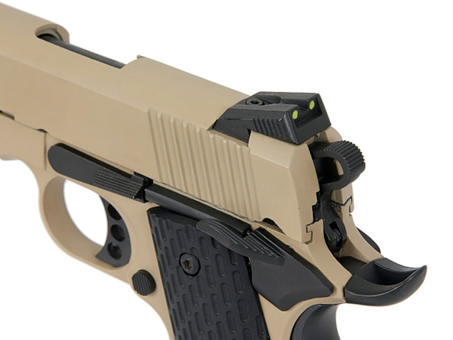Пистолет Kimber Desert Warrior Army Metal R28 - tan Green Gas фото 13