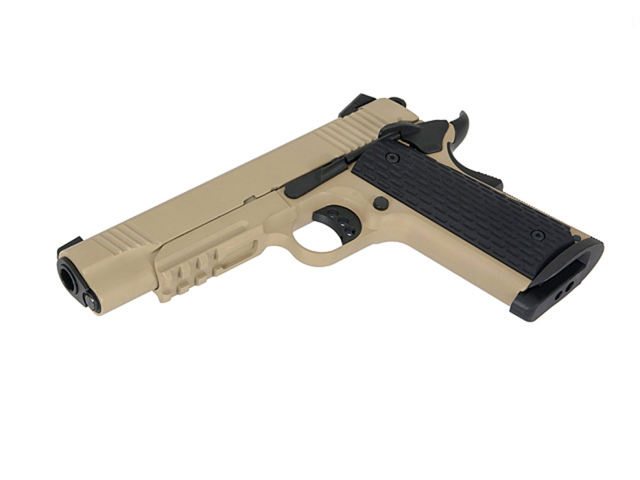Пистолет Kimber Desert Warrior Army Metal R28 - tan Green Gas фото 9