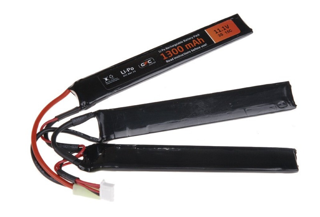 АКБ LiPo 11.1v 1300mAh 15~30C нунчаки [GFC] фото 1
