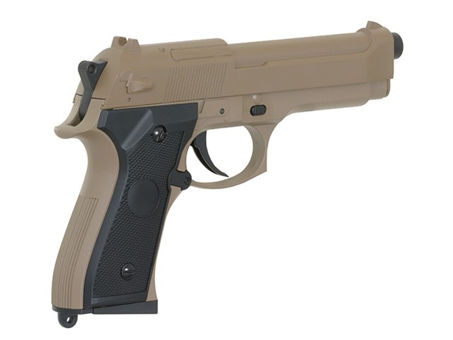 Пістолет Beretta M92F/M9 CM.126 Tan AEP [CYMA] фото 4