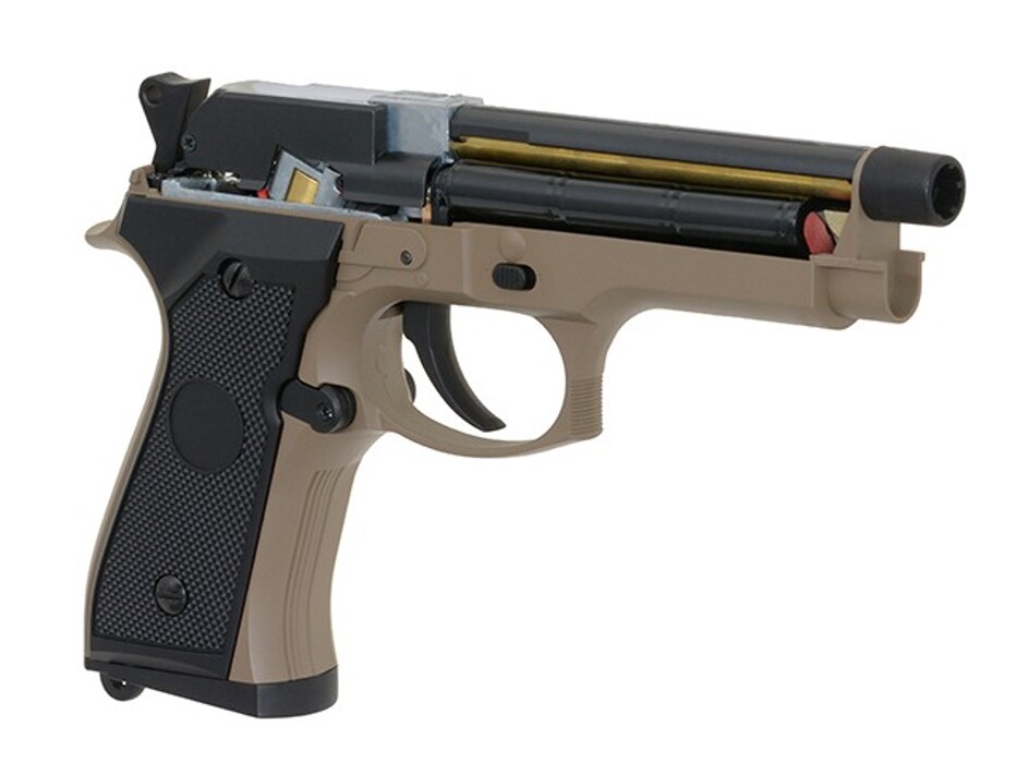 Пістолет Beretta M92F/M9 CM.126 Tan AEP [CYMA] фото 7