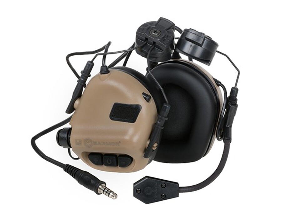 Тактические наушники OPSMEN M32H Coyote Brown Earmor фото 1