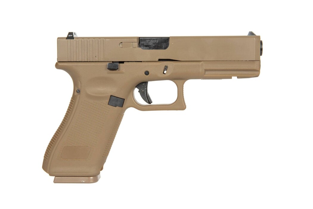 Пистолет Glock 17 Gen5. Tan Green Gas EC-1102DE фото 4