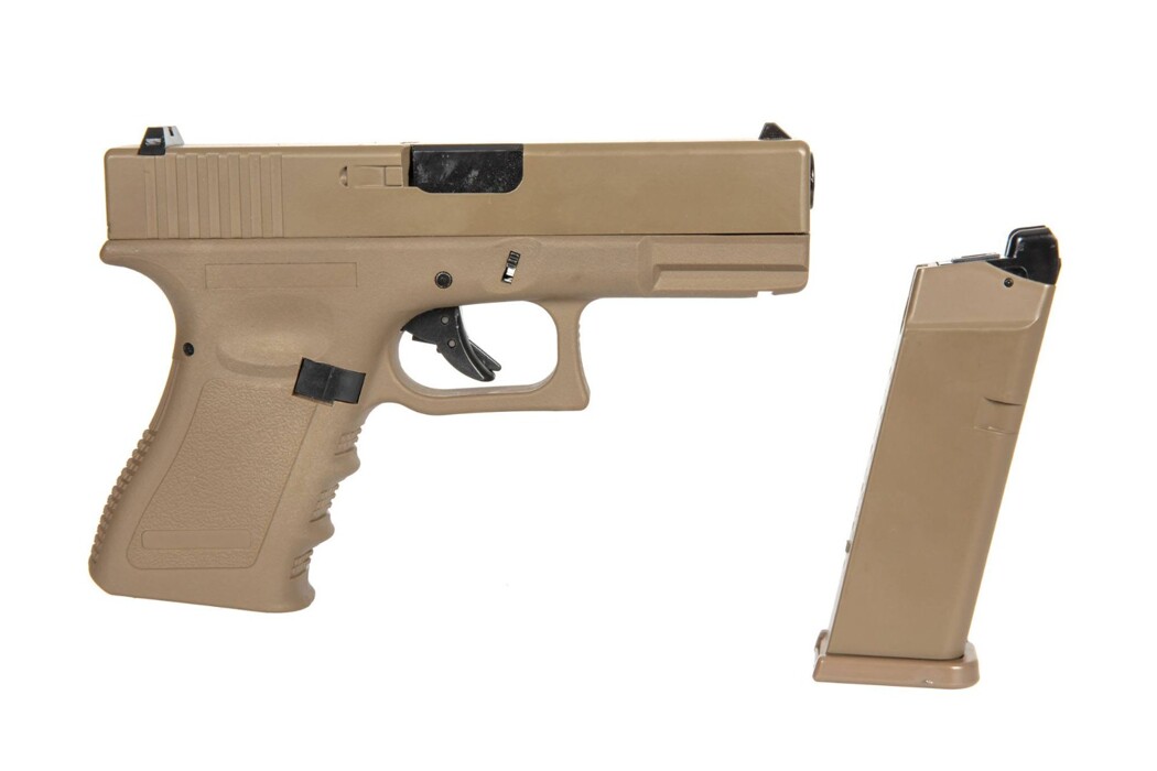 Пістолет Glock 19 Gen3. Black Green Gas EC-1301DE фото 4