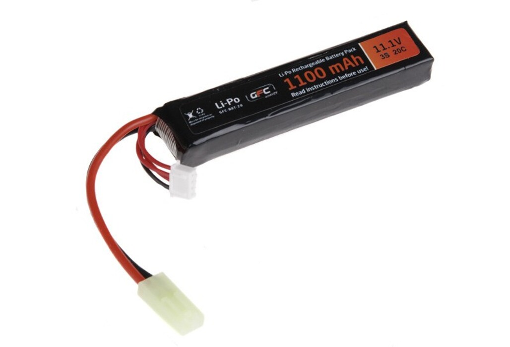 АКБ LiPo 11.1v 1100mAh 20~40C [GFC] фото 1