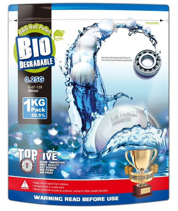 Шары 0.25 BIO 1kg 4000 шт. [G&G] фото 1