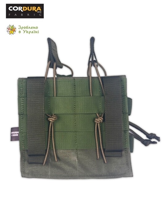Двійна панель для магазинів AK/M4 Cordura Olive [Hardtac] фото 3