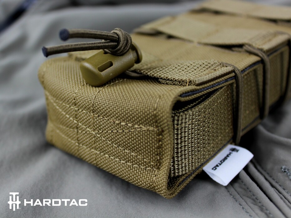 Подсумок фаст для магазинов AK/M4 Cordura Coyote [Hardtac] фото 13